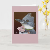 ルーシー・ザ・キングフィッシャーカード カード (黄色い花)