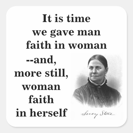 ルーシー・ストーン女性市民権社会改革者 スクエアシール (正面)