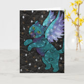 ルーシー-ペット哀悼カード カード (黄色い花)