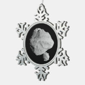 ルーシー・ミッション・ディンキネス連星小惑星 スノーフレークピューターオーナメント (右)