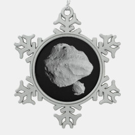 ルーシー・ミッション・ディンキネス連星小惑星 スノーフレークピューターオーナメント