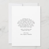 ルーシー・レッドおもしろいキッド家族ホホホホ2写真クリスマス シーズンカード (裏面)