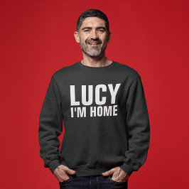 ルーシーI'M HOMEメンズTおもしろいシャツ Tシャツ