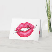 ルージュの口づけ グリーティングカード (正面)
