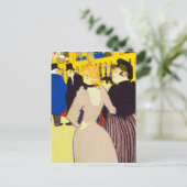 ルージュの美人(At the Rouge)- トゥールーズ・ロートレック ポストカード (スタンド正面)