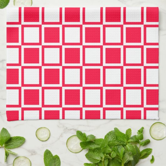 ルージュはっきりしたクモダンスクエア キッチンタオル (折り畳み)