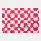 ルージュはっきりしたクモダンスクエア キッチンタオル (横)