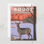 ルージュナショナルアーバンパークカナダトラベルヴィンテージ ポストカード (正面/裏面)