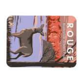 ルージュナショナルアーバンパークカナダトラベルヴィンテージ マグネット (横)