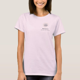 ルージュピンクブラックロゴメイクスタッフ Tシャツ