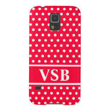 ルージュレッド水玉模様