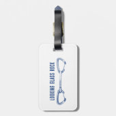 ルージンググラスロック登山クイックドロー ラゲッジタグ (裏面縦)