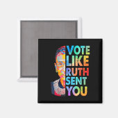 ルースがあなたにヴィンテージフェミニストおもしろいを送ったように マグネット (正面/裏面)