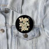 ルースが子宮フェミニストLGBTを送ったように投票 缶バッジ (インサイチュ)