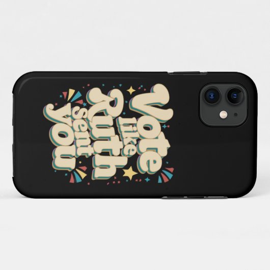 ルースが子宮フェミニストLGBTを送ったように投票 Case-Mate iPhoneケース (裏面(横))