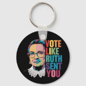 ルースの投票で送られた投票 キーホルダー (裏面)