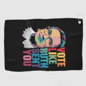 ルースの投票で送られた投票 ゴルフタオル (横)