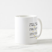 ルースの1:16% pipe%の感動的な聖書の詩|の黄色 コーヒーマグカップ (正面右)