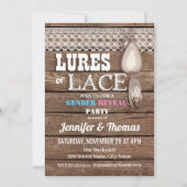 ルースまたはレースベビーの性別の表示 招待状 (正面)