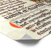 ルースを描いたイニシャル「I」 ポスター (角)