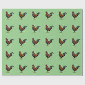 ルースタパターン – 光沢ラッピング紙、30" x 6' ラッピングペーパー (フラット)