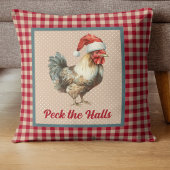 ルースターおもしろいペックザホールズファームハウスクリスマス クッション