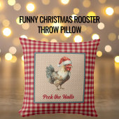 ルースターおもしろいペックザホールズファームハウスクリスマス クッション