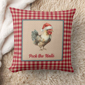 ルースターおもしろいペックザホールズファームハウスクリスマス クッション