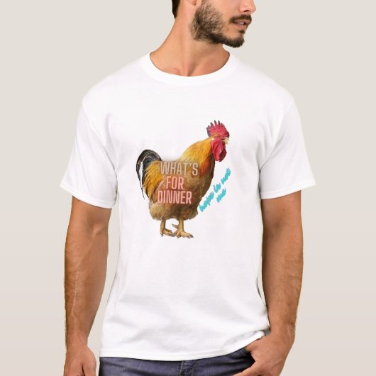 ルースターおもしろいTシャツのジョーク Tシャツ (正面)