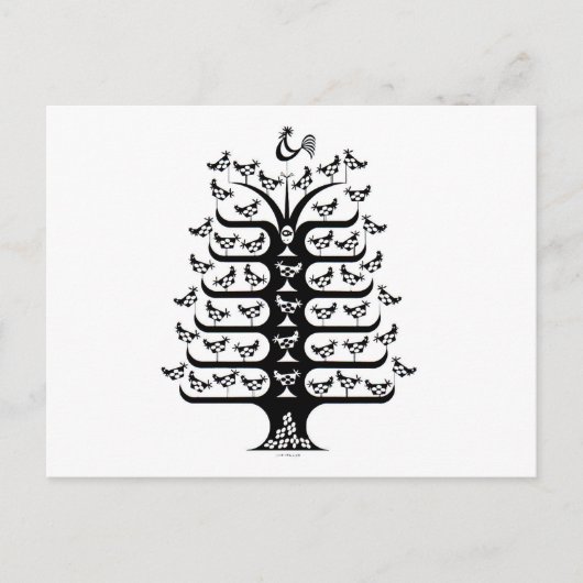 ルースターがルーストを支配 ポストカード (正面)