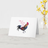 ルースターことわざ カード (黄色い花)