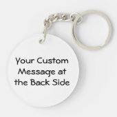 ルースターのヘッドラインアートキーチェーン キーホルダー (裏面)