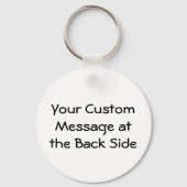 ルースターのヘッドラインアートキーチェーン キーホルダー (裏面)