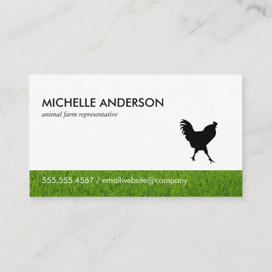 ルースターアイコン 名刺 (裏面)