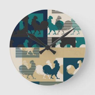 ルースターアートデザイン ラウンド壁時計