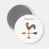 ルースターウェザーベーンサンダー_コーブ マグネット (正面/裏面)