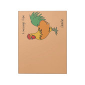 ルースターカスタム文字とカラーノートパッド ノートパッド (回転)