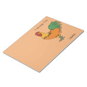 ルースターカスタム文字とカラーノートパッド ノートパッド (アングル)