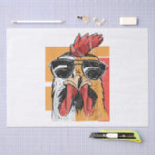 ルースターカッコいい着用サングラスレトロヴィンテージシック 薄葉紙 (クラフト)