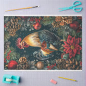 ルースタークリスマスシーンの切り離 薄葉紙 (クラフト)