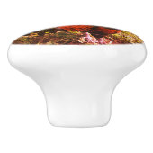 ルースタークロウイングファーム動物抽象芸術 セラミックノブ (側面)