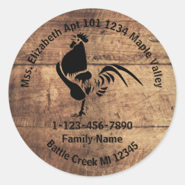 ルースターシルエットファミリーホームアドレス ラウンドシール