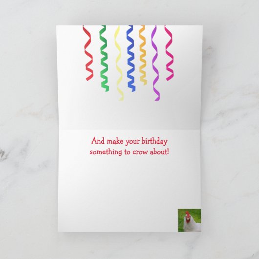 ルースタージョーク誕生日 カード (内部)