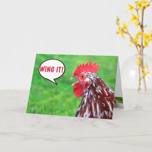 ルースタージョーク誕生日 カード (黄色い花)