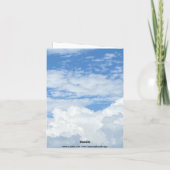 ルースタースカイ雲サンキューカード サンキューカード (裏面)