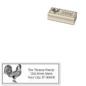 ルースタースケッチリトグラフ#1名差出人住所 ラバースタンプ (押印)