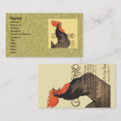 ルースタースティインレンコココリフランスのコアート 名刺 (正面/裏面)