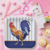 ルースターストライプ紙プレート ペーパープレート (パーティー)