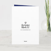 ルースターストライプ誕生日カード カード (裏面)