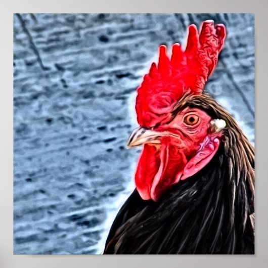 ルースターデジタルアート ポスター (正面)